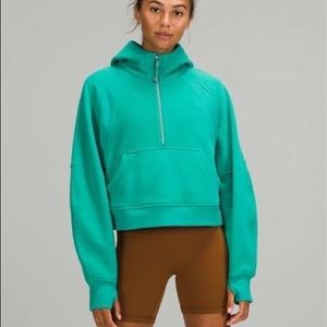 NWOT Lululemon Scuba Oversized Half-Zip Hoodie Maldives Green Size XL/XXL